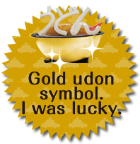 Gold udon symbol.I was lucky.